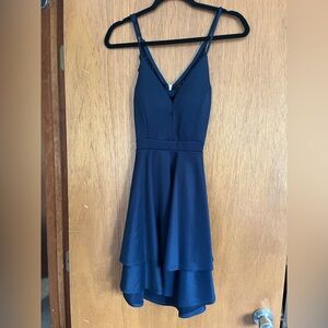 Honey and Rosie Navy High Low Dress